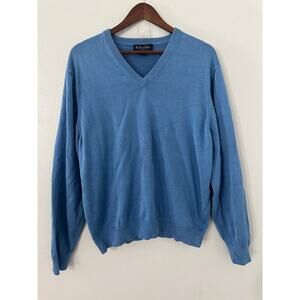 Brooks Brothers Silk V-Neck Sweater sz Large